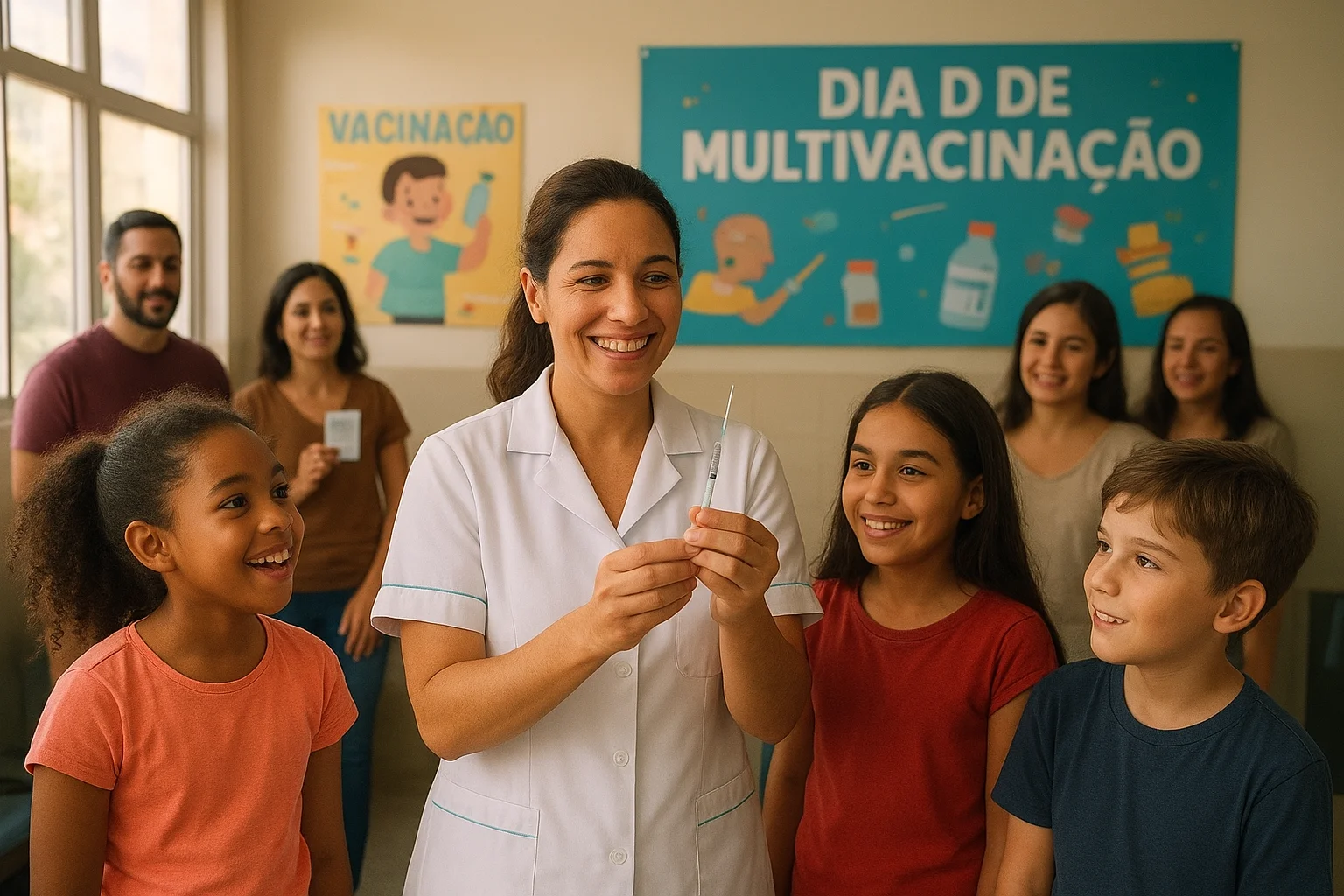 Dia D de multivacinação para crianças e adolescentes em Mauá